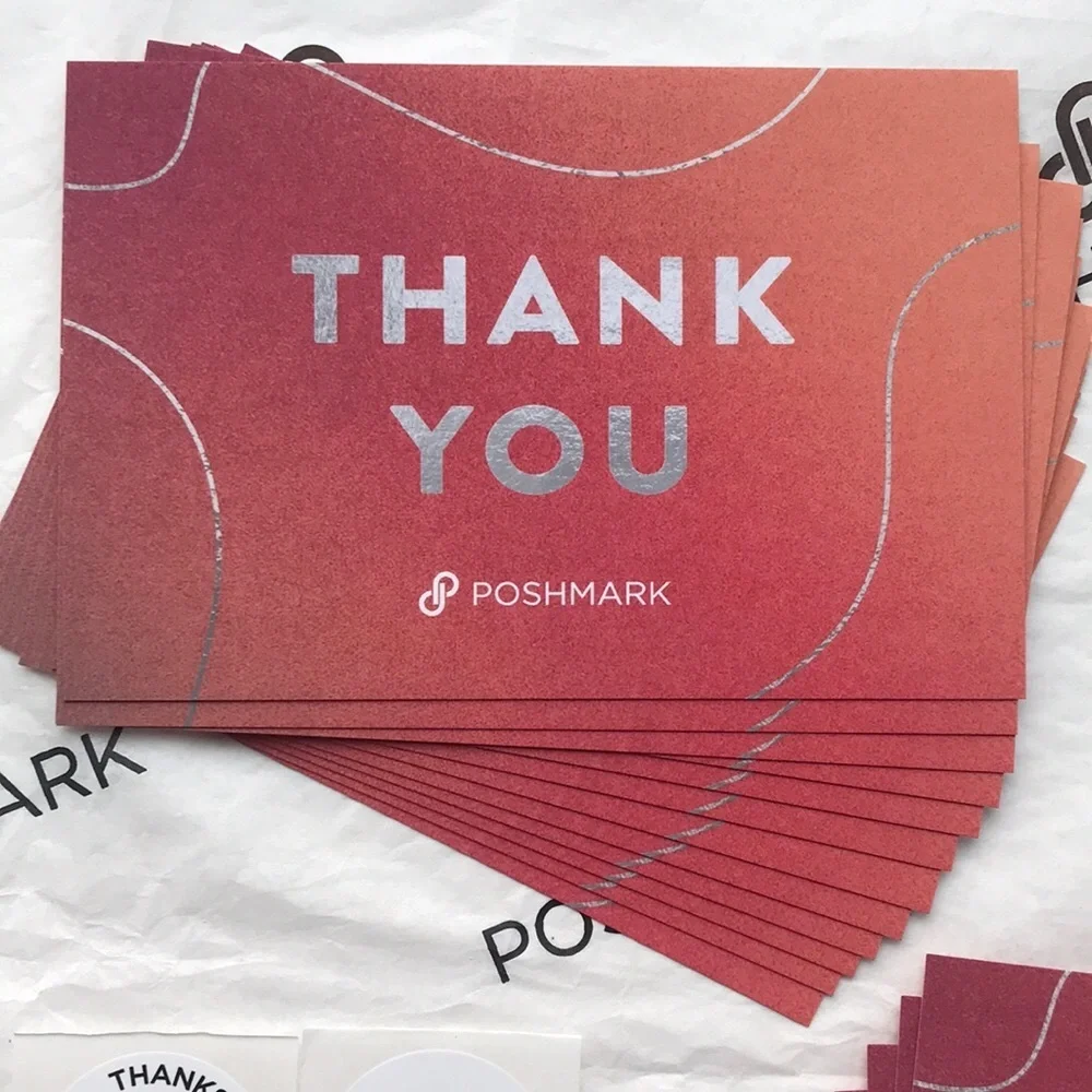 Poshmark Thank You Cards & Stickers bundle NEW